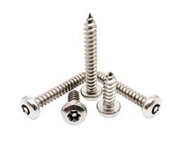 10 Pezzi M2.9-M4.8 Viti Autofilettanti Torx Di Sicurezza Viti for Legno A Sei Lobi A Testa Cilindrica In Acciaio Inossidabile 304(M4.8x13mm)