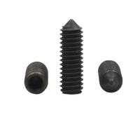 10 pezzi M5 M6 M8 M10 DIN914 grado 12.9 acciaio al carbonio nero presa esagonale punta conica vite di fermo bullone estremità(50mm (10pcs),M10)