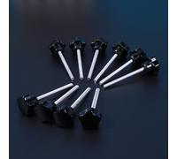 10 pezzi M5x60 fori a vite a cinque stelle manopole a bordo per la testa a