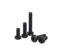 10 pezzi M6 M8 viti a testa tonda in nylon nero bulloni a croce isolati in plastica(M6x10)