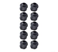 10 pezzi M8 per m10 per m16 M20 valvole di sfiato IP68 impermeabili traspiranti per esterni luci di sicurezza plastica nera (-1.5)