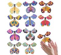 10 Pezzi Magico Volante Farfalla, Giocattoli Farfalla Volante, Magici Flying Butterfly, Bambini Farfalla Sorpresa Adatto per Regali Compleanno, Carte Regalo, Regali Sorpresa,farfalla