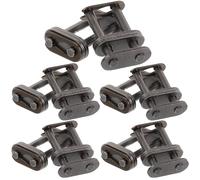 10 Pezzi Maglia Catena per Bicicletta Doppia Serie in Acciaio | Chiusura per Trasmissione, Facile da Usare e Stabile, Compatibile Catene, Aspetto Elegante
