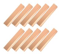10 Pezzi Maniglie Moderne in Alluminio Oro, Interasse 160 MM | Finitura Liscia, Presa Ergonomica, per Ante e Credenze, Stile Moderno, Aggiornamento Rapido, Confezione Multipla