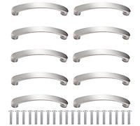 10 Pezzi Maniglie Per Mobili Argento Con 20 Viti, Maniglia Per Cassetto, Distanza Tra i Fori 96 Mm Maniglie Per Cucina Moderne In Lega Di Alluminio, Ideali Per Cucina, Camera Da Letto, Soggiorno