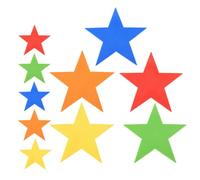 10 Pezzi Marcatori a Stella a Cinque Punte in PVC per Allenamento | Superficie Antiscivolo, Uso Interno ed Esterno, Colori Vivaci, per Campi Sportivi, Lezioni di Educazione Colore Casuale
