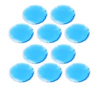 10 Pezzi Maschera Occhi Gel Freddo Caldo Rotonda in Pvc Blu