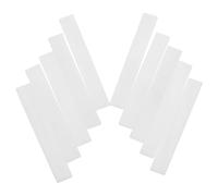 10 Pezzi Materiale Intarsio Piatto Blocco Conchiglia Bianca | Spessore 2mm, Formato 41, 5x6mm, per Mandolino e Banjo, Facile da Tagliare e Installare
