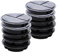 10 Pezzi Meal Prep Contenitori - Riutilizzabile, Frigorifero & Microonde Sicura