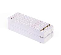 10 pezzi | Metrie 2 m metro pieghevole Block 72 | Bianco | Giunti in poliammide