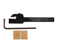 10 pezzi Mgmn200 Lame dorate con inserti in carburo + 1 pezzo Mgehr1010-2 Supporto per utensili per tornitura barra di perforazione chiave