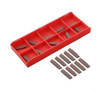 10 pezzi MGMN200G LDA inserti in carburo per scanalatura e taglio di separazione in acciaio, spessore 2 mm, per l'uso nei processi di finitura e finitura