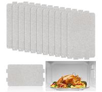 10 Pezzi Mica per Microonde, Piastra Di Mica Per Forno A Microonde, Fogli Di Mica Per Microonde, Tagliabile, Resistente Al Calore Isolamento, Forno A Microonde Copertura Di Guida D'onda 11.5 × 6.5cm