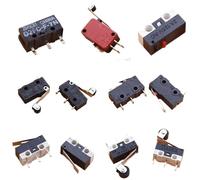 10 pezzi Microinterruttore 2/3 pin NO/NC interruttore di finecorsa 5 A 250 V CA KW11-3Z Leva ad a rullo Azione rapida Microinterruttori a pressione(A Original)