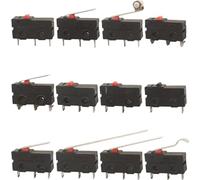 10 pezzi Microinterruttore 2/3 pin NO/NC interruttore di finecorsa 5 A 250 V CA KW11-3Z Leva ad a rullo Azione rapida Microinterruttori a pressione(KW11-3Z-A)