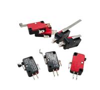 10 pezzi Microinterruttore 2/3 pin NO/NC Mini interruttore di finecorsa 125 V CA V-155 Leva ad arco a rullo Azione rapida Microinterruttori a pressione(V-155-1C25)