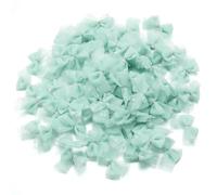 10 pezzi Mini fiocchi di nastro in filato a rete, fiocchi di nastro di raso a pois colorati per decorazioni per feste in casa, abbigliamento fai da te, cucito, copricapi, forniture - Verde - 2,5