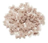 10 pezzi Mini fiocchi di nastro in filato a rete, fiocchi di nastro di raso a pois colorati per decorazioni per feste in casa, abbigliamento fai da te, cucito, copricapi, forniture - Marrone - 2