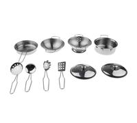 10 pezzi Mini Kids Kitchen Cookware Playset Pentole da cucina Giocattoli per