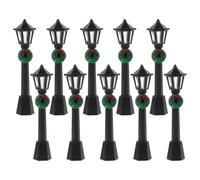 10 Pezzi Mini Lampione in Plastica per Casa delle Bambole | Accessorio per Cortile e Giardino della Casa delle Bambole, Decorazione in Miniatura per Allestimenti Scenici