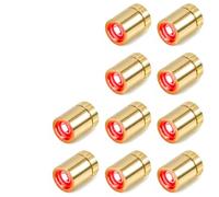 10 Pezzi Mini LED a Batteria Rosso Mini Luci LED Micro LED Luci per Casa Delle Bambole per Vetrine, Giocattoli, DIY, Halloween