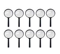 10 Pezzi Mini Lenti di Ingrandimento, Magnifying Glasses Ingrandimento Portatili, Lente d'Ingrandimento Portatili Plastica Kit, acrilica Confezione, per la Ricerca All'Aperto Della Scuola Domestica