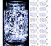 10 pezzi Mini Luci a Stringa LED - Alimentate a Batteria, Effetto Lampeggiante, Adatte per Confezioni Regalo, Decorazioni Natalizie e per la Festa della Mamma, Decorazioni per San Valentino 2 pezzi,10