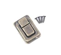 10 pezzi Mini Piccolo Dorato Argento Bronzo Gioielli Scatola Regalo di Legno Cassa Toggle Latch Hasp Gancio Può Bloccare Bloccabile con Viti Per Portagioielli,Armadietto(Bronze)
