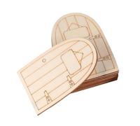 10 Pezzi Mini Porta Folletto in Legno Beige, Decorazione | Stile Elegante e Romantico, per Compleanno e Abbellimenti Casa, Finitura Carina, Formato 3mm