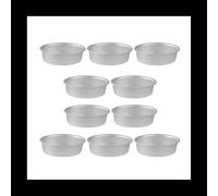 10 pezzi Mini stampo per torta in lega di alluminio a forma di uovo ovale