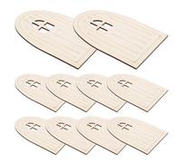 10 Pezzi Miniatura Porta Fata in Legno Kit Decorazioni Creative