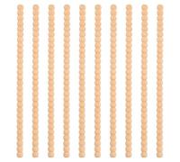 10 Pezzi Modanature Decorative Perline in Legno, Modanatura Legno Decorativa non Finito, Decorazioni per Porte, Cucina, Banconi e Mensole