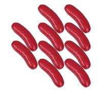 10 Pezzi Modelli di Salsiccia Finta Realistici in PVC | Set da Dieci Pezzi, Colori Vividi e Texture Curate, per Esposizioni in Ristorante e Scatti Alimentari