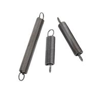 10 pezzi molla di richiamo a trazione in acciaio ad alto tenore di carbonio, con anello ad uncino, diametro del filo di 0.7mm, diametro esterno di 7mm, lunghezza di 45mm(20-120mm), 0.7x7x45mm(10pcs)