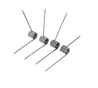 10 pezzi Molla di rotazione sinistra Diametro filo 2,0 mm torsione Ritorno e ripristino a forma V Giri 3/4/5/6/7/8/9 giri 65Mn(4Lap(Left),11mm/2.0mm(120°))