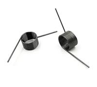 10 pezzi Molle di torsione Diametro filo 0,5 mm Molla piccola a V a destra 120/180 gradi 3/6/9 giri in metallo(0.5mm(180°)/3.0mm(6 laps),6.0mm)