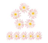 10 Pezzi Mollette Chioma Fiore Ragno Rosa, Stile Boho per Donne | Design Realistico del Fiore, Plastica e Metallo, Presa Antiscivolo, Leggero e Comodo per Feste Luau