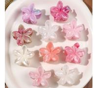 10 pezzi Mollette per capelli a forma di margherita lucida di colore macaron, mollette per frangia, mollette laterali, mollette per coda di cavallo, stile principessa, adatte per uso quotidiano, pendo