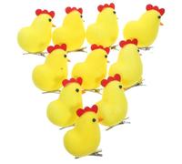 10 Pezzi Mollette per Chioma Pulcino Pasqua Gialle, Schiuma e Lega | Accessori per Bambine e Mamme, Stile Cartone per Trecce e Cerchietti, Feste e Foto
