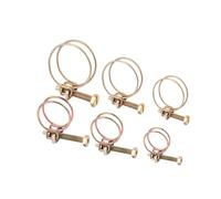 10 pezzi Morsetto for tubo regolabile Doppio filo Fascetta for flessibile Fissaggio idraulico Hardware 12 misure(18-22mm)