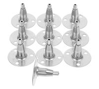 10 Pezzi Morsetto per Fune in Acciaio Inox per Cavi 1-2mm | Argento, Supporto Robusto per Insegne e Lampadari, Uso in Fiere, Gallerie e Musei