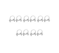 10 Pezzi Morsetto per Montaggio Antenna U-Bolt Hardware di Montaggio Morsetto per Albero 'Antenna Accessori per Staffa Un Ganascia Un V per
