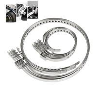 10 Pezzi Morsetto per Stivale CV, Fascette Metalliche per Giunto Omocinetico, 5 Pezzi Grandi e 5 Pezzi Piccole Fascette Stringitubo, Fascetta Metallica per Adatto Alla Maggior Parte Delle Auto