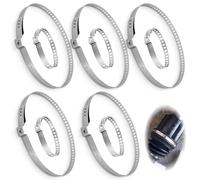 10 Pezzi Morsetto per Stivale CV, Kit Fascette CV, Collari Regolabili Universali in Acciaio Inossidabile 304, Collari Inox per Giunto Omocinetico, Tubazioni, Durite e Componenti Auto Moto