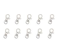 10 pezzi moschettoni a vite cordino moschettone per portachiavi gioielli artigianato collana 31 34 36 37 mm