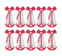 10 pezzi mulino a vento picchetti di ancoraggio per copertura osso di pesce pioli molle tenditore linea regolatore di copertura di pianificazione della copertura resistente