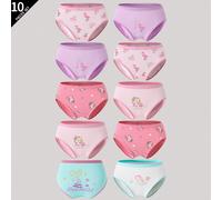 10 pezzi Mutandine per ragazze giovani, con stampe carine di unicorni, sirene, fenicotteri e cuori con paillettes 6Y,7Y,8Y,9Y,10Y,4Y,5YAnimale,Fumetto,Lettere,PianteTessuto