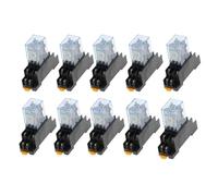 10 pezzi MY2P HH52P MY2NJ 12V 24V DC 36V 380V 110V 220V AC Bobina for uso generale DPDT Micro Mini Relè con presa di base(AC 12V)