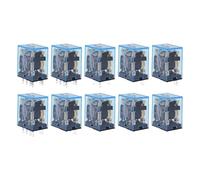 10 pezzi MY2P HH52P MY2NJ bobine relè universali DPDT interruttori relè elettromagnetici con LED AC/DC6V 12V 24V 36V 48V 110V 220V(DC,36V)