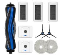(10 Pezzi) N30 Omni Ricambi Compatibili Con ECOVACS DEEBOT N30 Omni/N30 Pro Omni, 1 Spazzola a Rullo, 2 Spazzole Laterali, 2 Sacchetti Raccoglipolvere, 3 Filtri Hepa, 2 Panni Per Mocio, Kit Accessori
